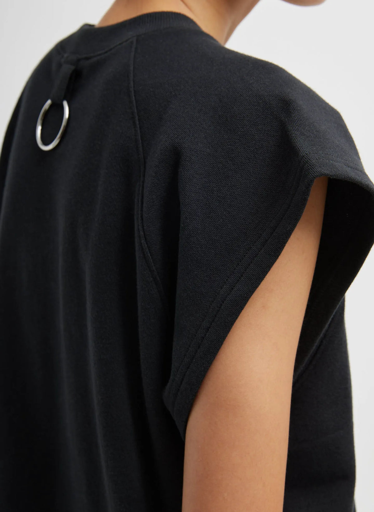 Light Weight Sweatshirting Sleeveless Easy Top