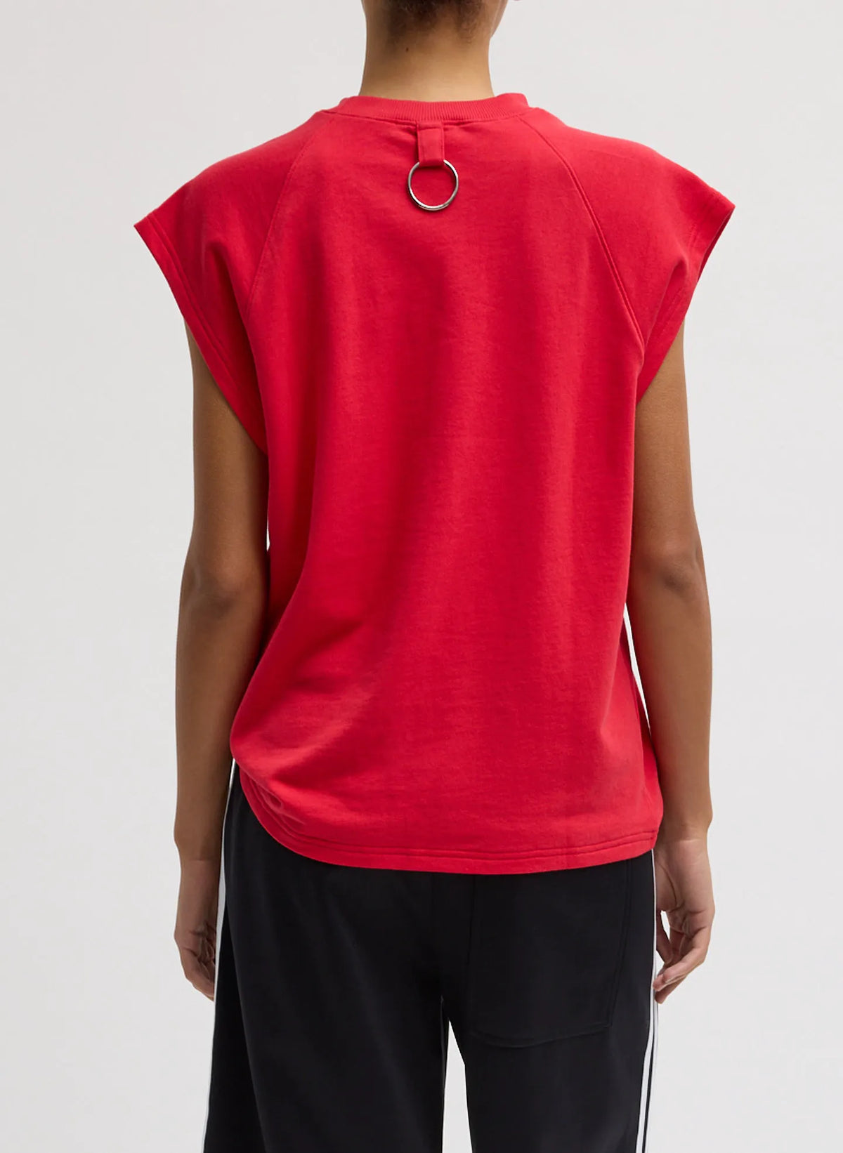 Light Weight Sweatshirting Sleeveless Easy Top