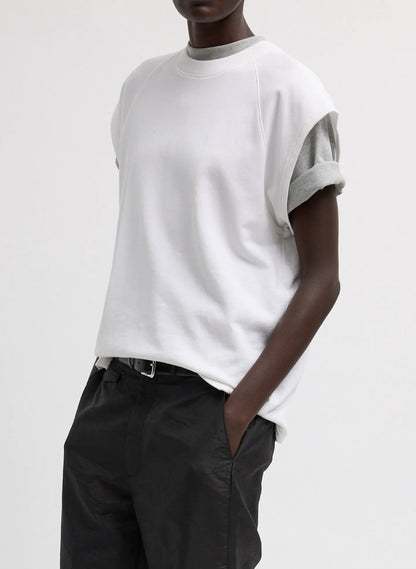 Light Weight Sweatshirting Sleeveless Easy Top