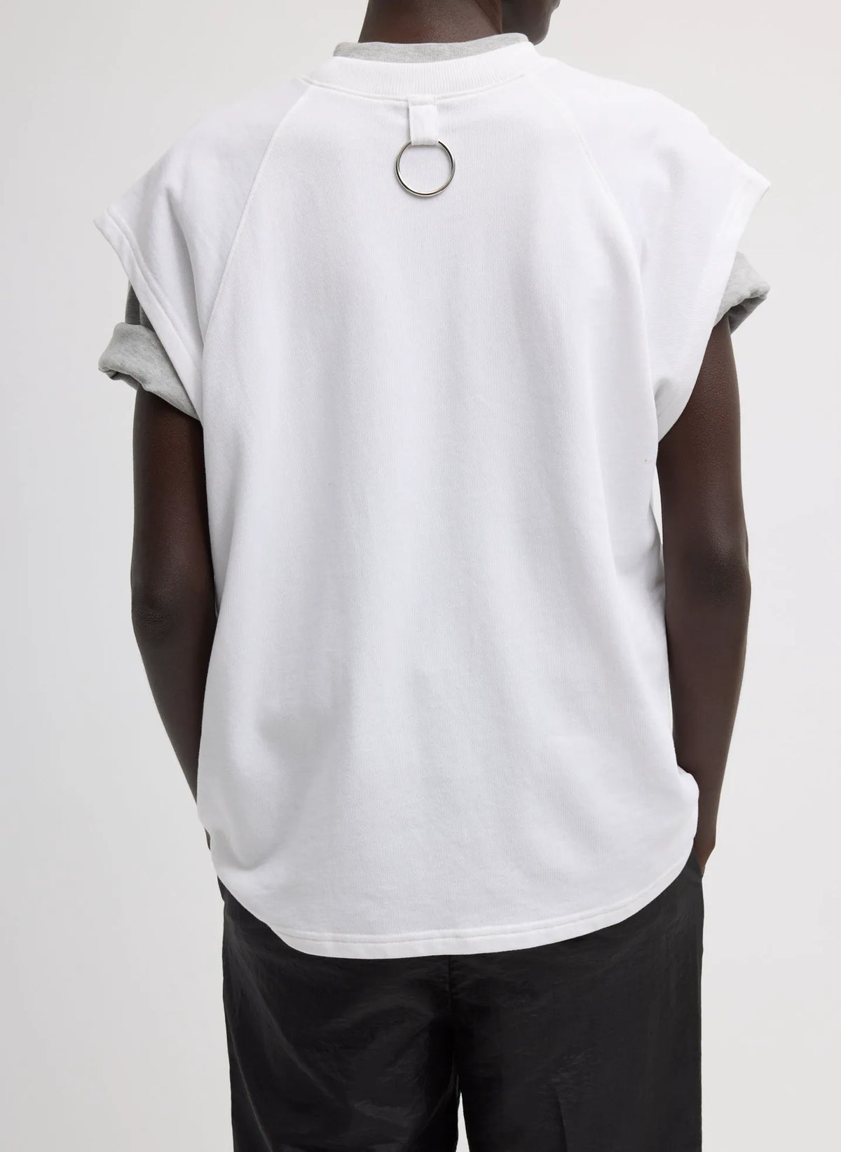 Light Weight Sweatshirting Sleeveless Easy Top