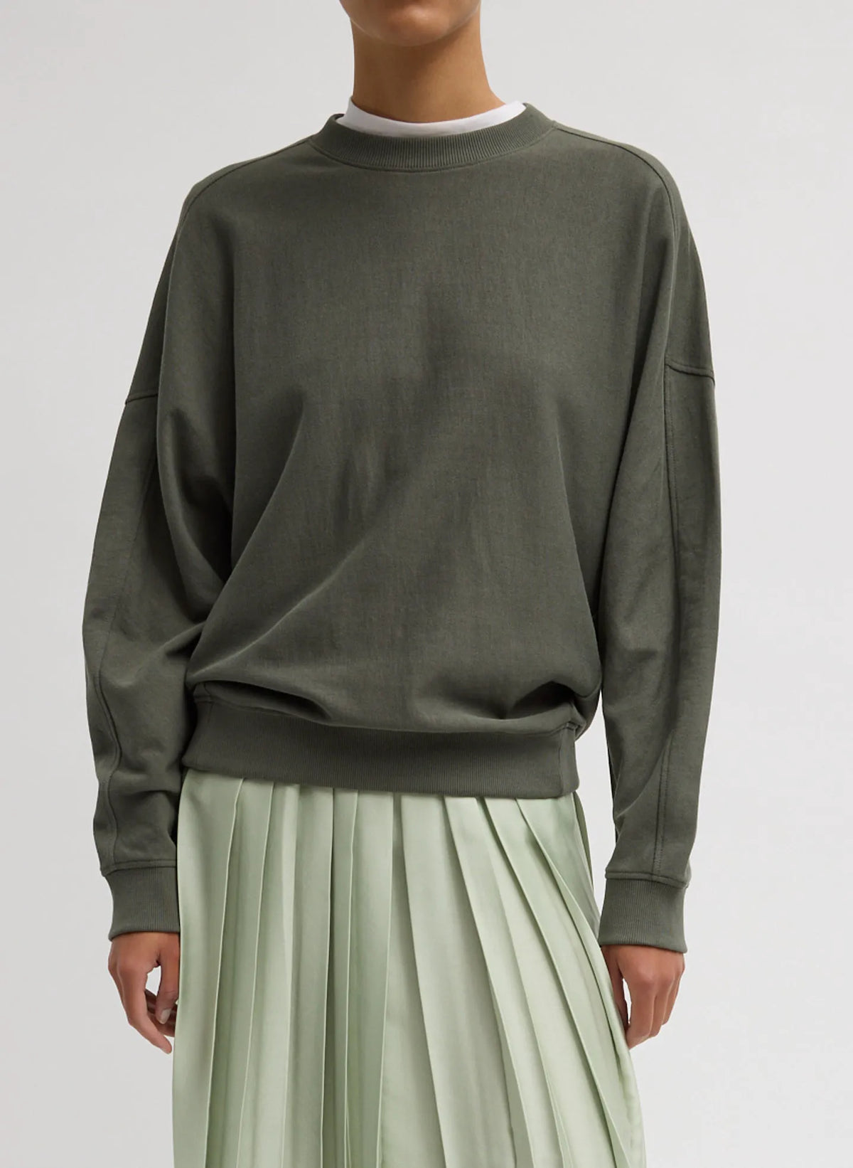Light Weight Sweatshirting Crewneck Sweatshirt