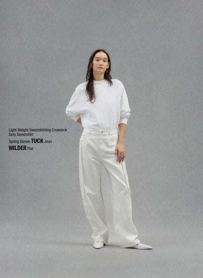 Spring Denim Tuck Jean