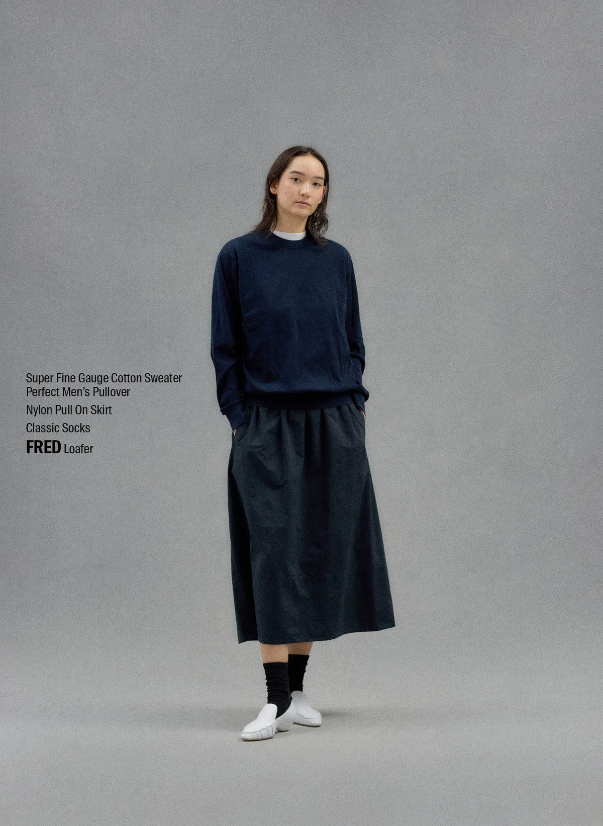 Nylon Pull On Full Skirt
