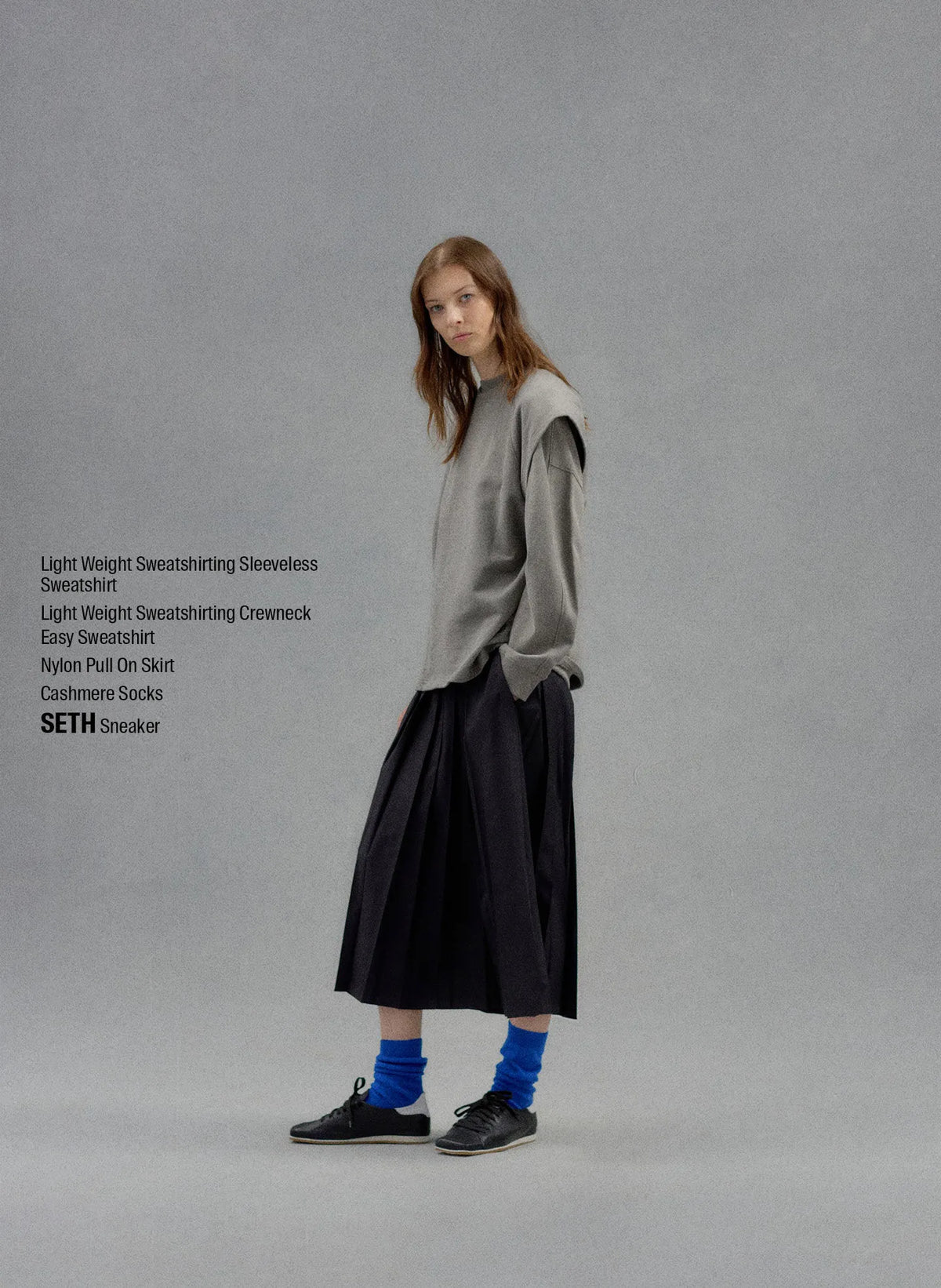 Light Weight Sweatshirting Sleeveless Easy Top