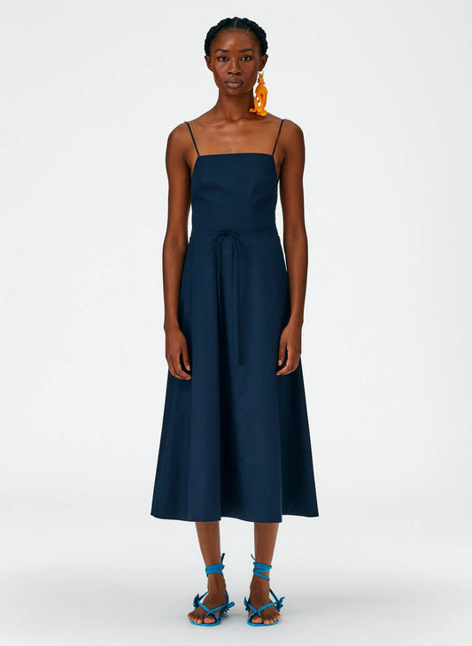 Eco Poplin Strappy Dress