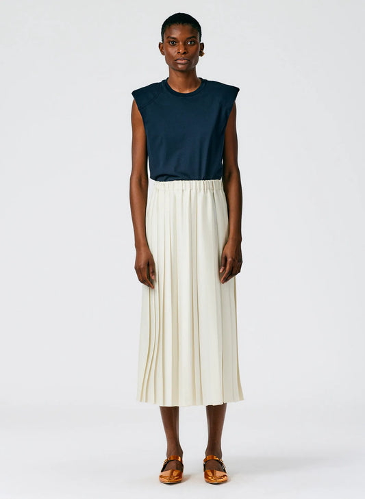 Feather Weight Pleated Pull On Skirt
