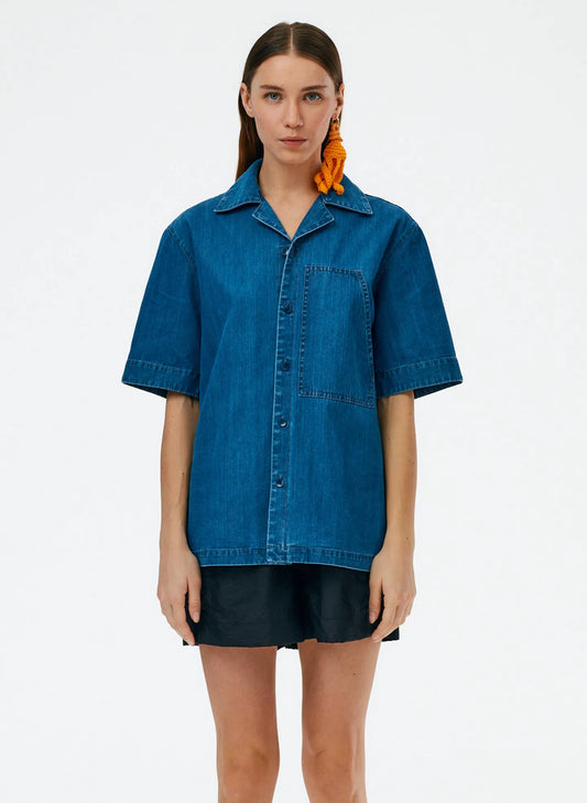 Summer Denim Camp Shirt