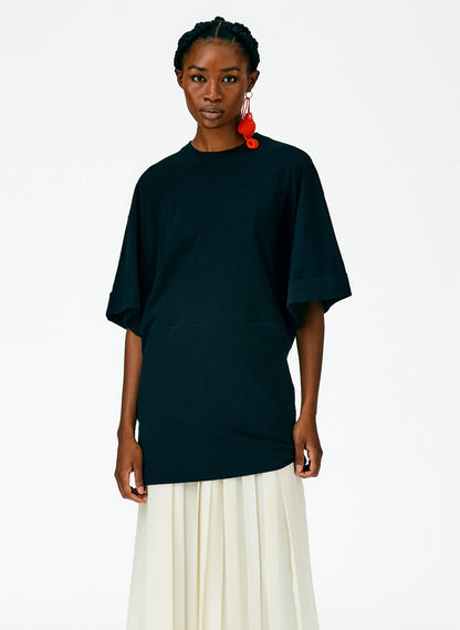T-Shirting Rolled Sleeve Tunic