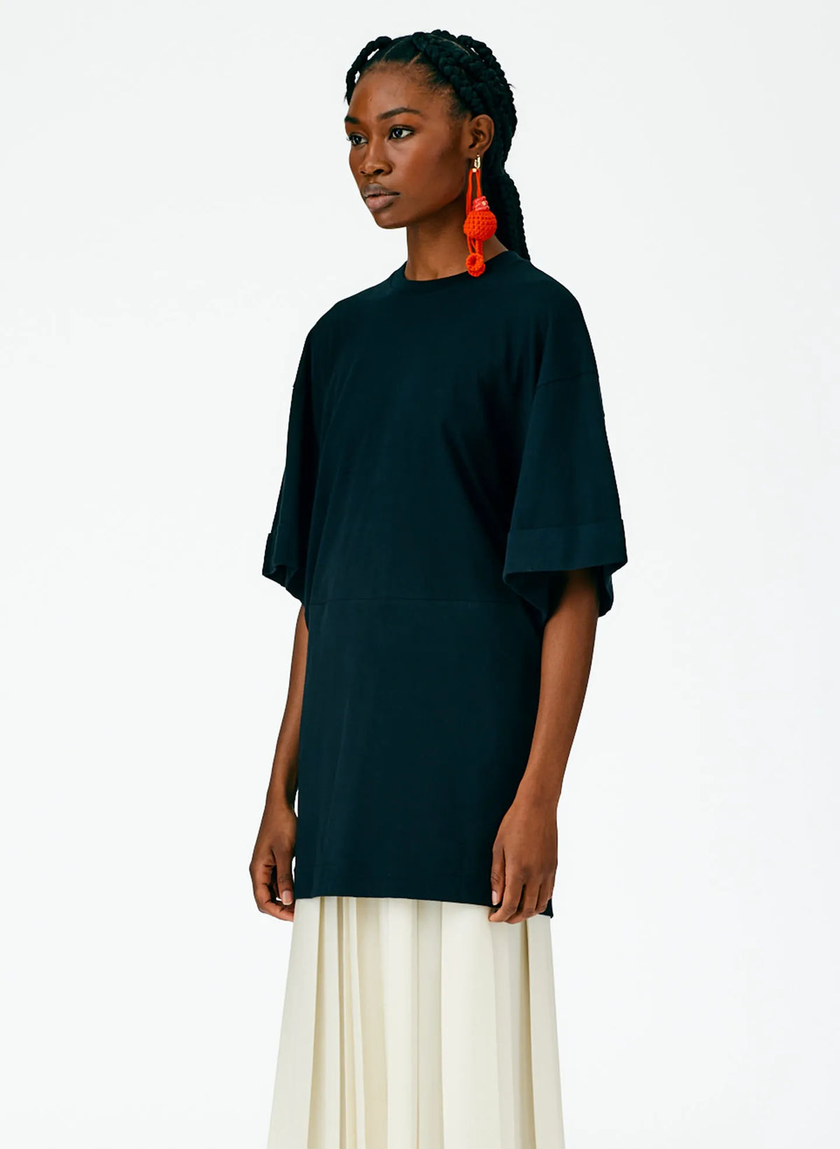 T-Shirting Rolled Sleeve Tunic