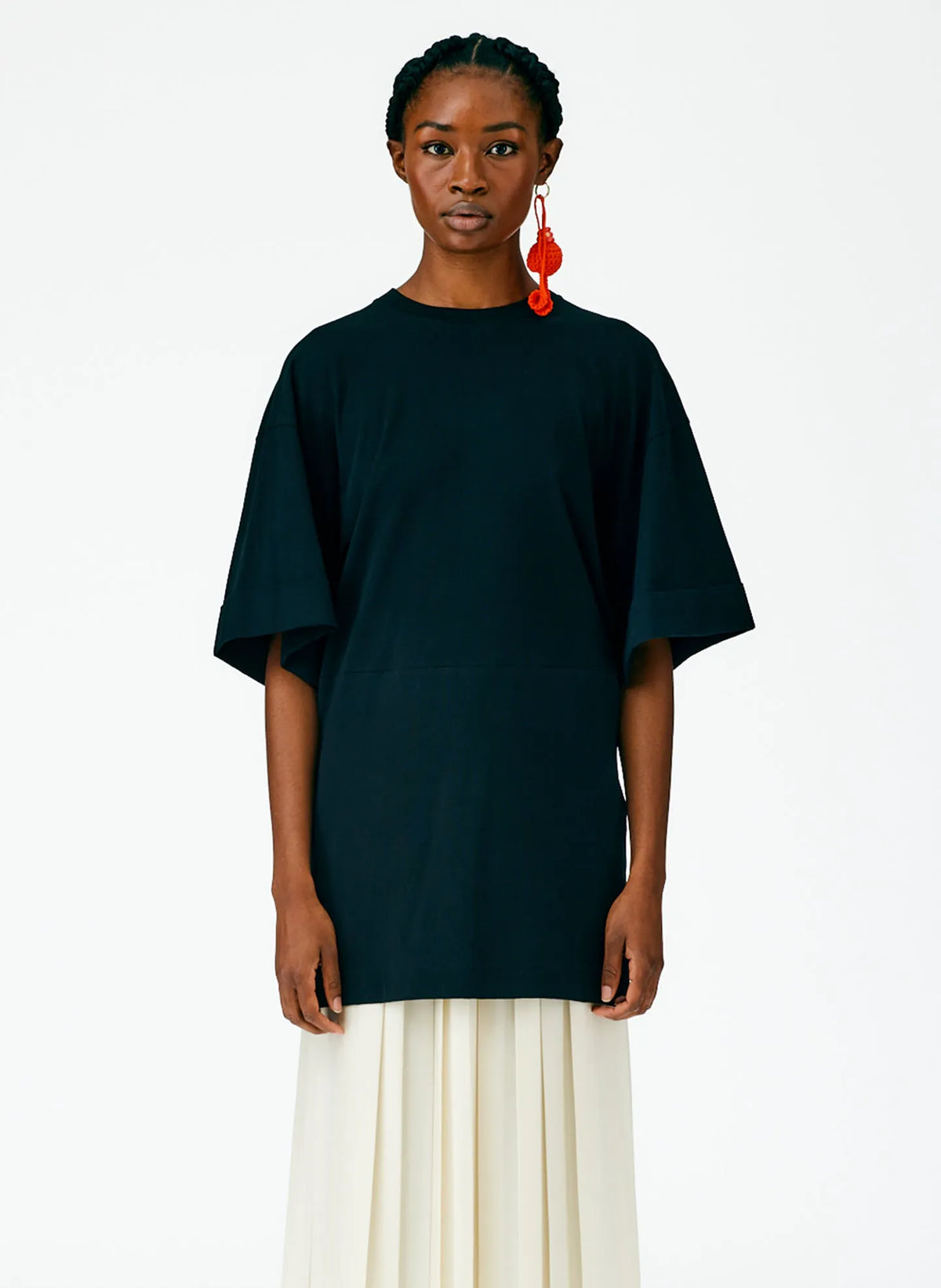 T-Shirting Rolled Sleeve Tunic