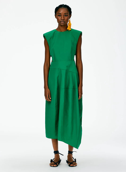 Italian Sporty Nylon Sleeveless Balloon Dress