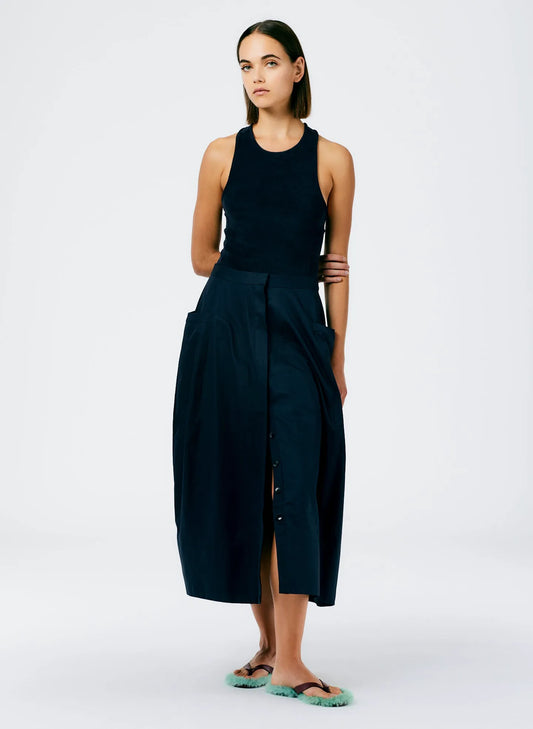 Eco Poplin Lantern Skirt