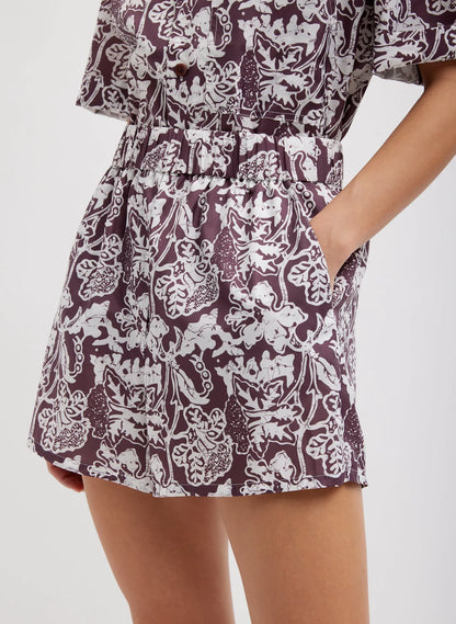 Recycled Nylon Batik Pull On Shorts