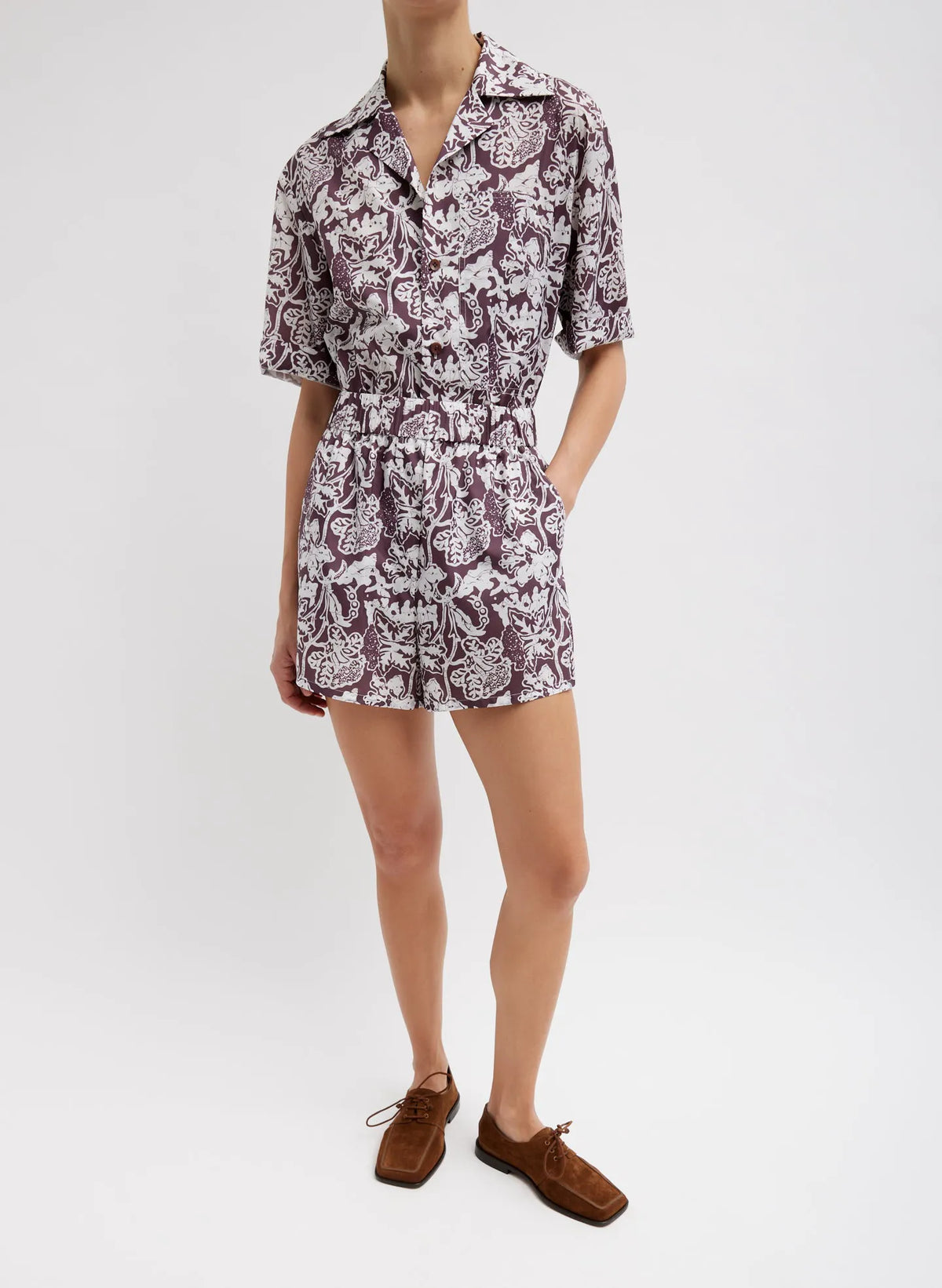 Recycled Nylon Batik Pull On Shorts