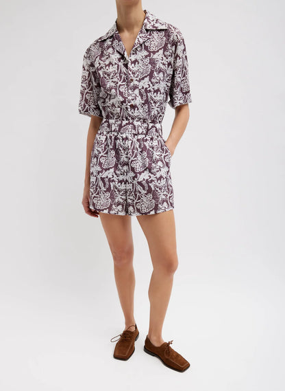Recycled Nylon Batik Pull On Shorts