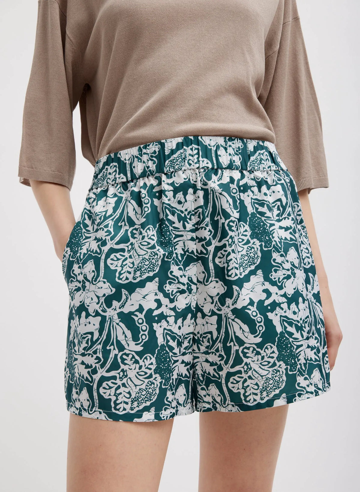 Recycled Nylon Batik Pull On Shorts