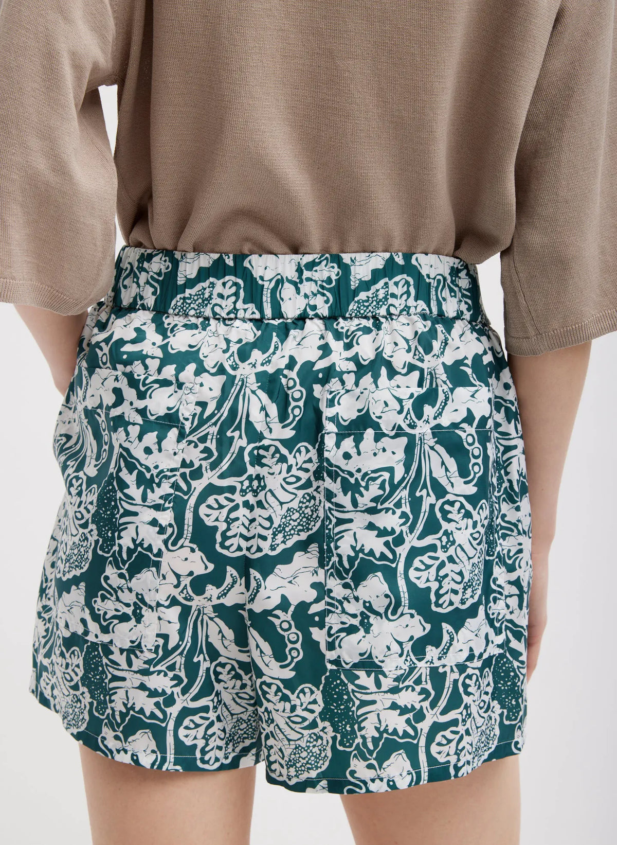 Recycled Nylon Batik Pull On Shorts