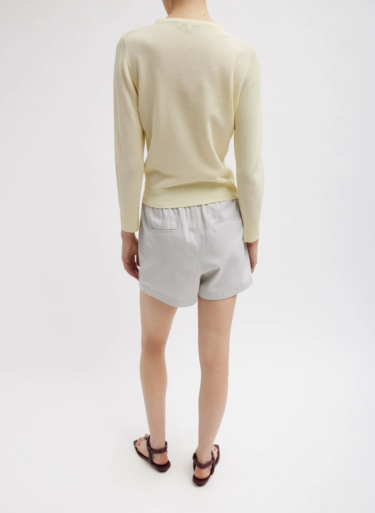 Drapey Suiting Pull On Short