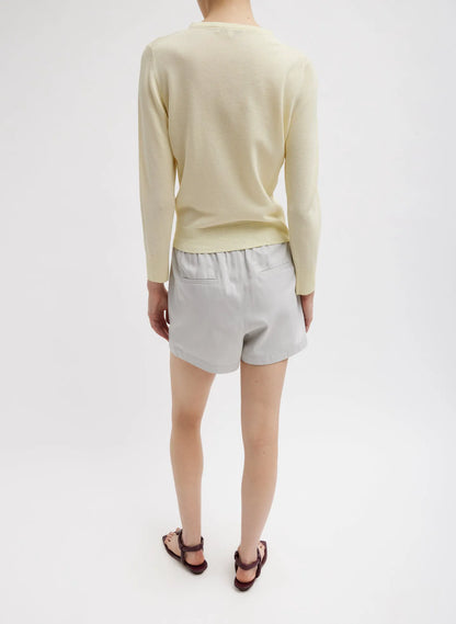 Drapey Suiting Pull On Short