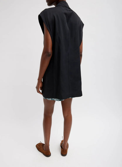 Drapey Suiting Oversized Double Breasted Vest