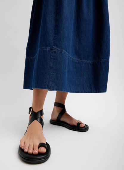 Light Weight Stone Wash Sculpted Dress