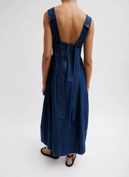 Light Weight Stone Wash Sculpted Dress