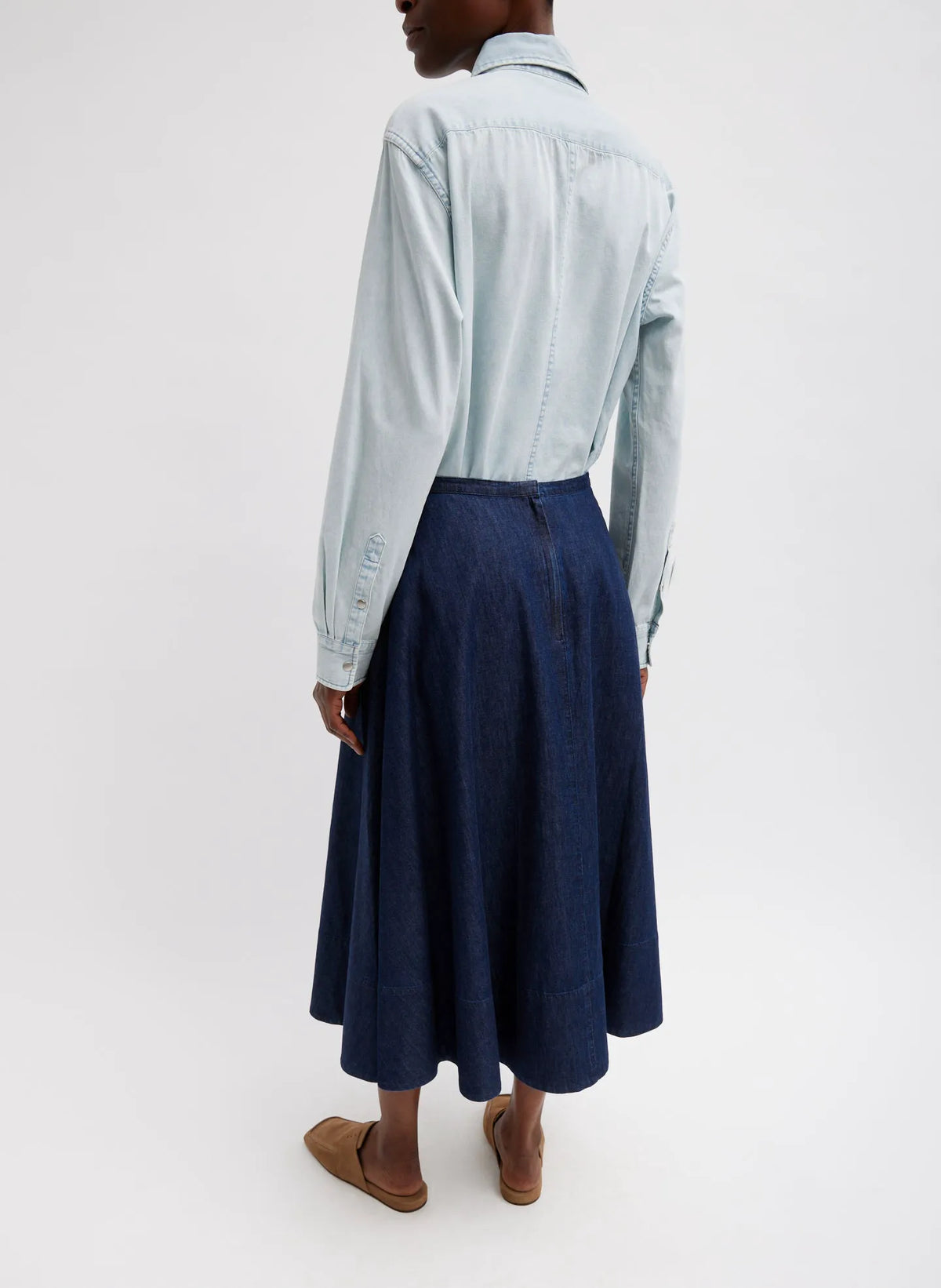 Summer Denim Circle Skirt
