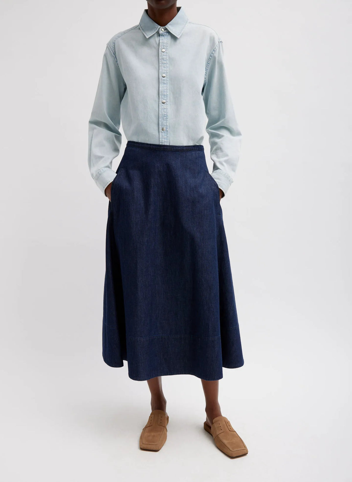 Summer Denim Circle Skirt