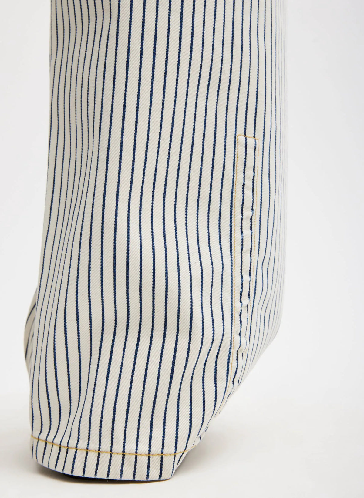 Stone Washed Striped Denim Sid Jean
