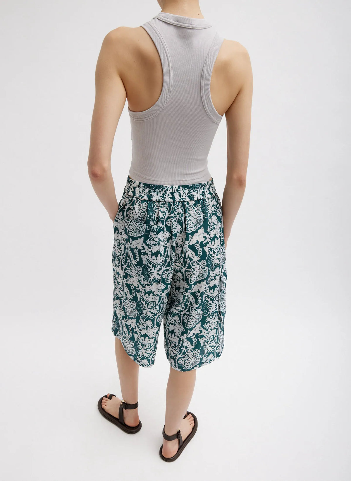 Ribbed T-Shirt Cropped Tank