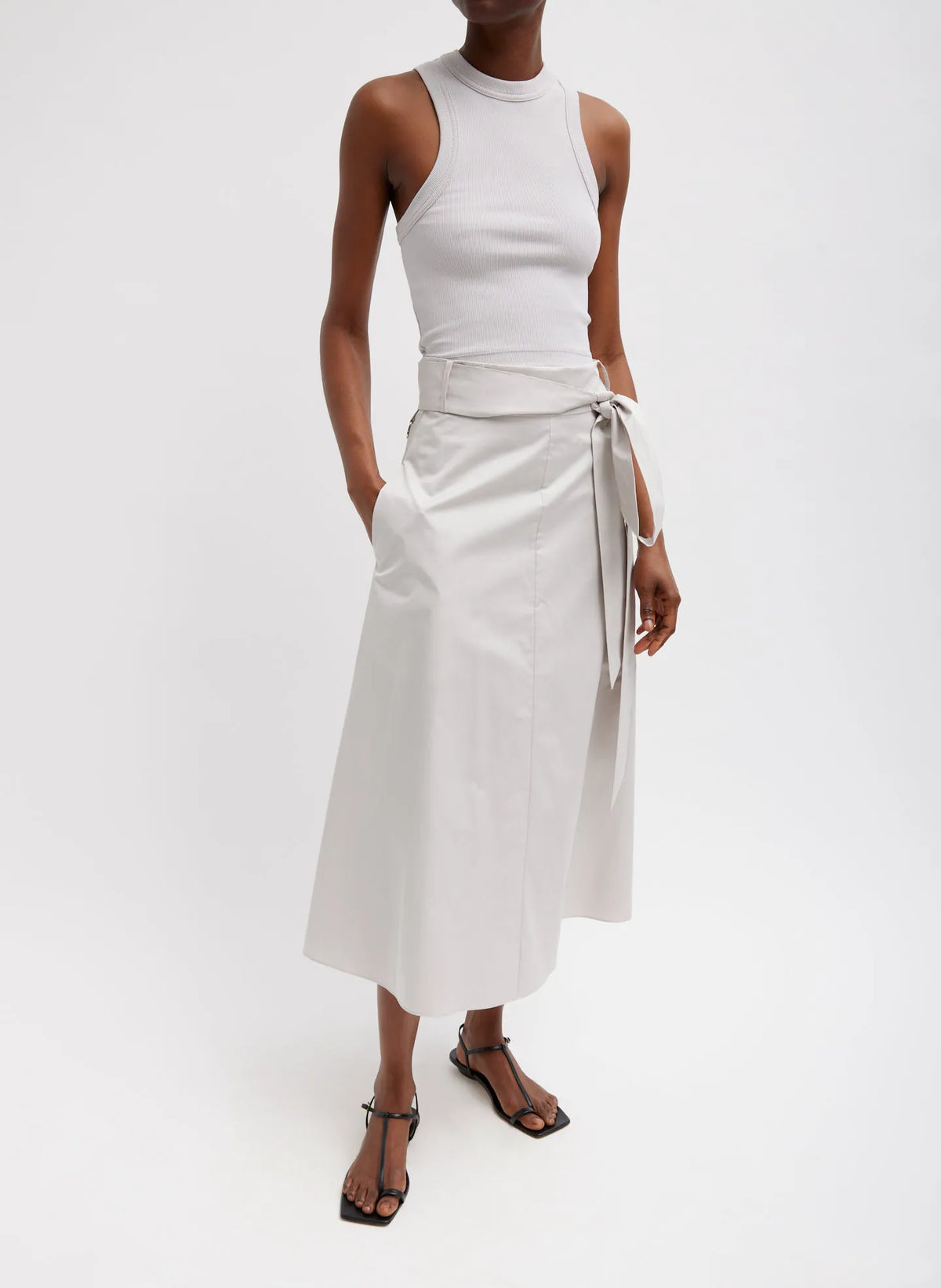 Ribbed T-Shirt Cropped Tank