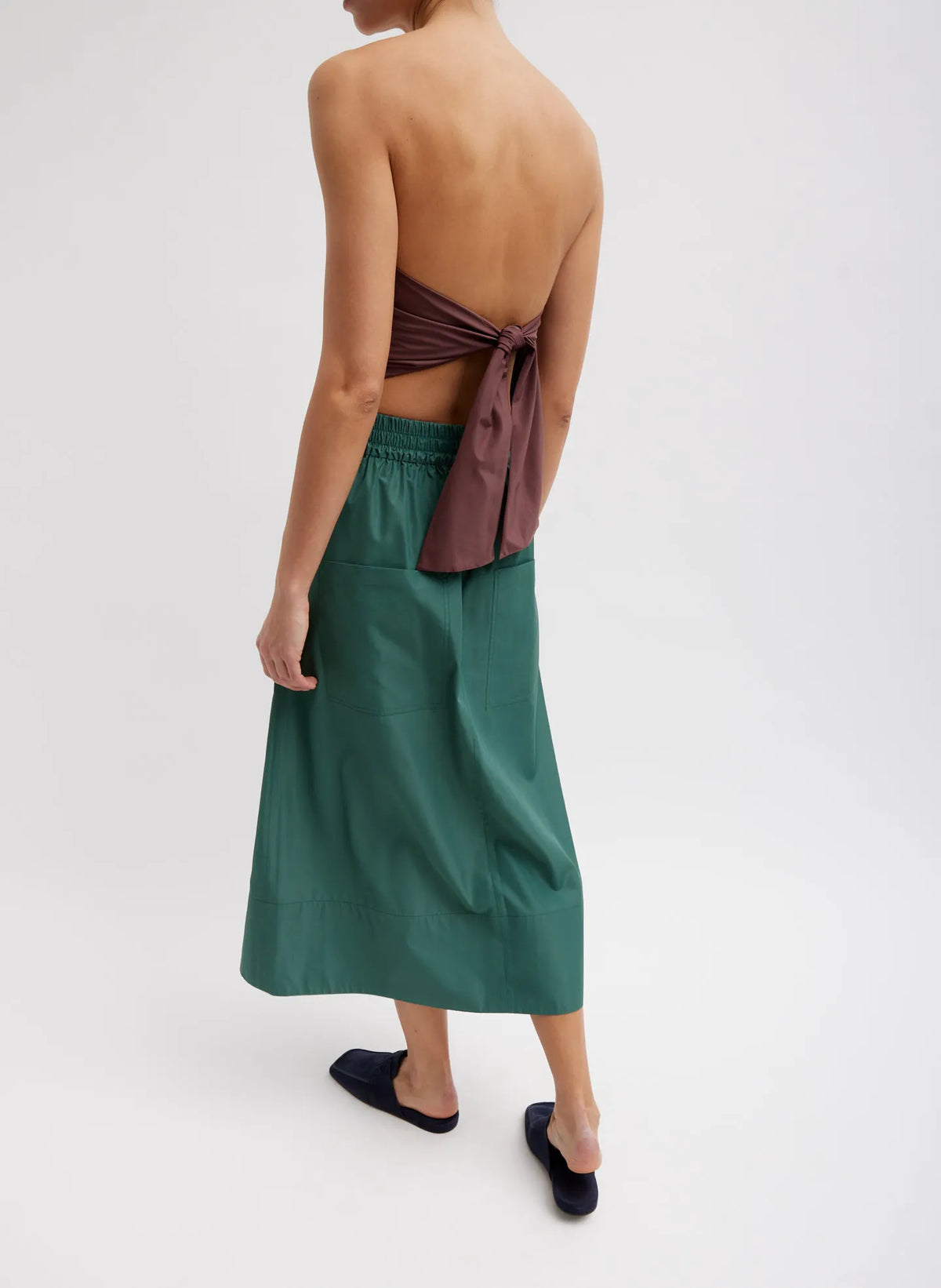 Italian Sporty Nylon Full Skirt