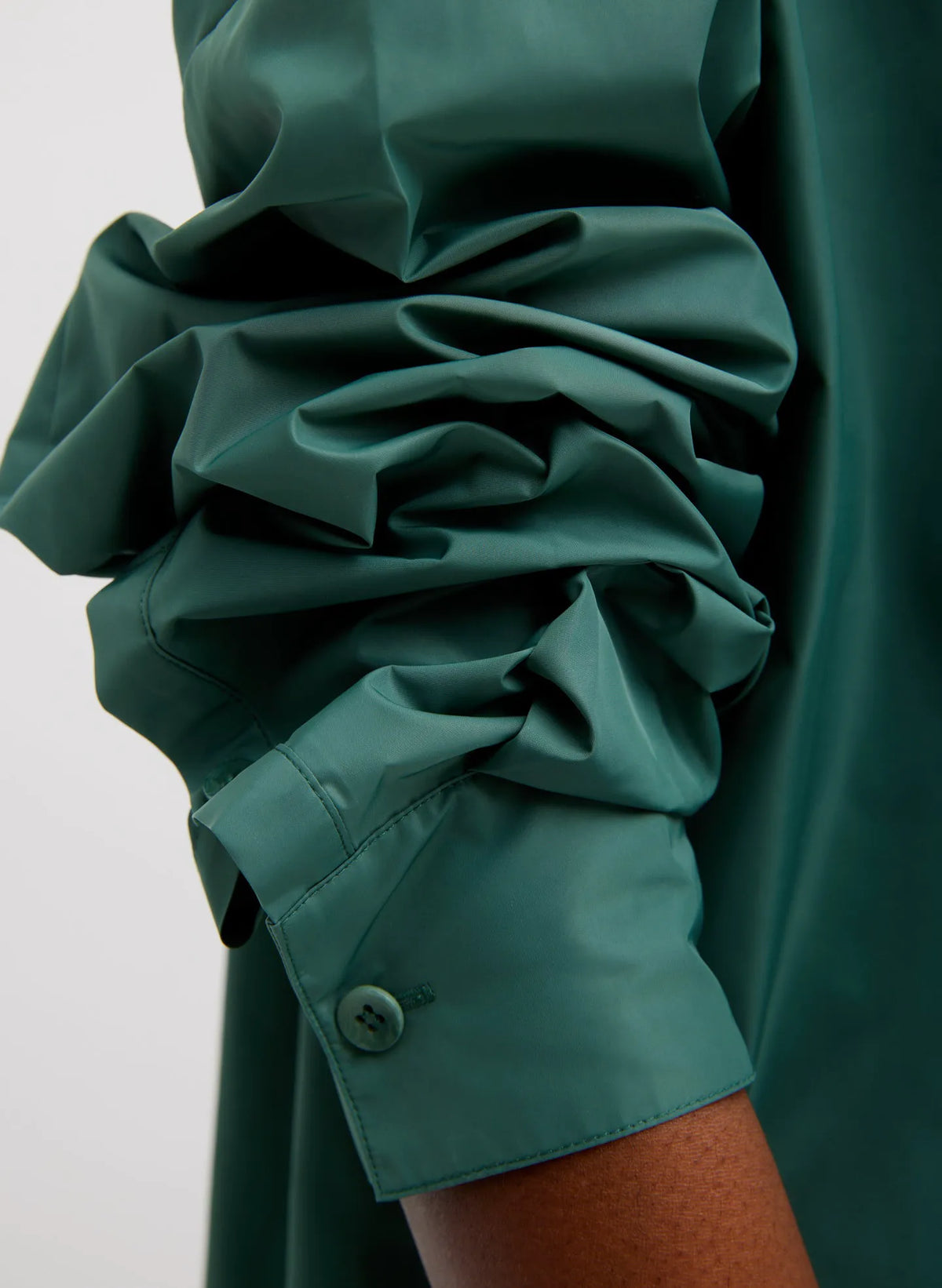 Italian Sporty Nylon Shirt With Cocoon Back