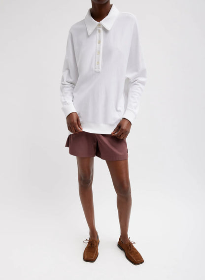 Summer Sweatshirting Polo Collar Sweatshirt