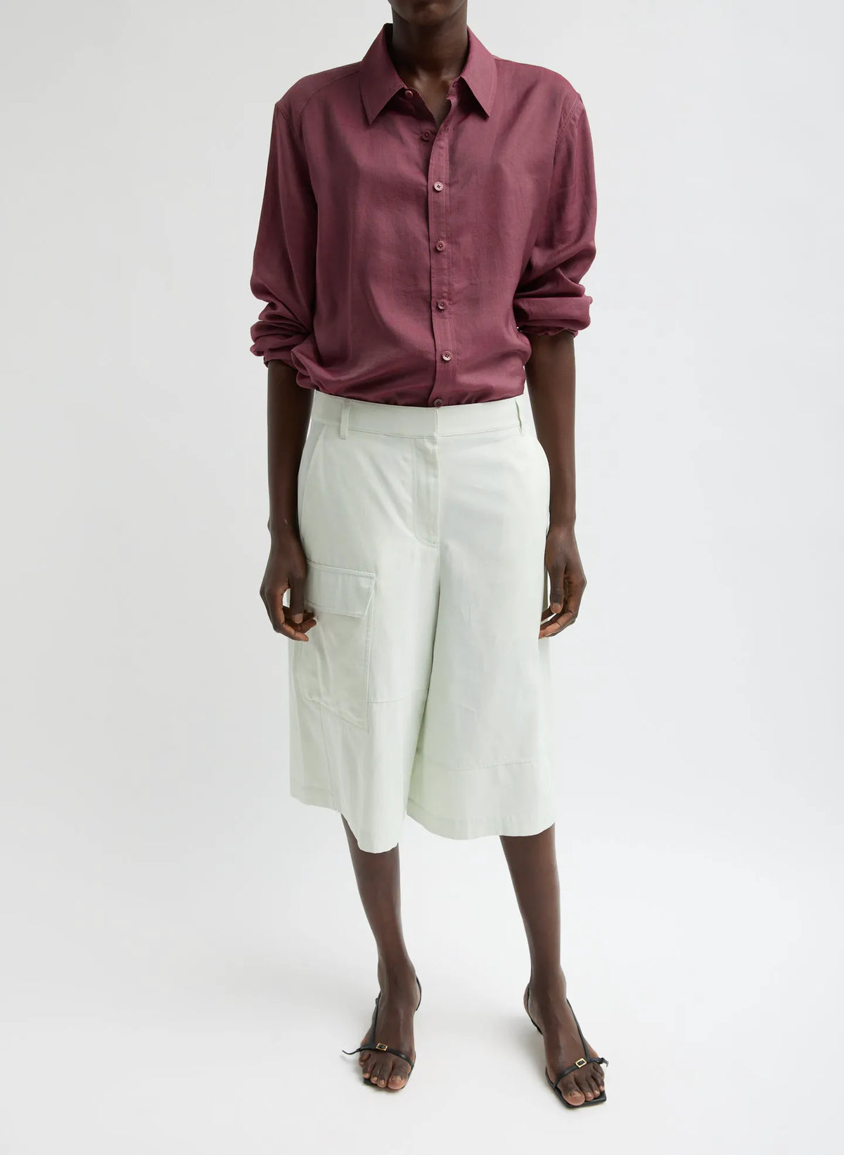 Drapey Suiting Cargo Short