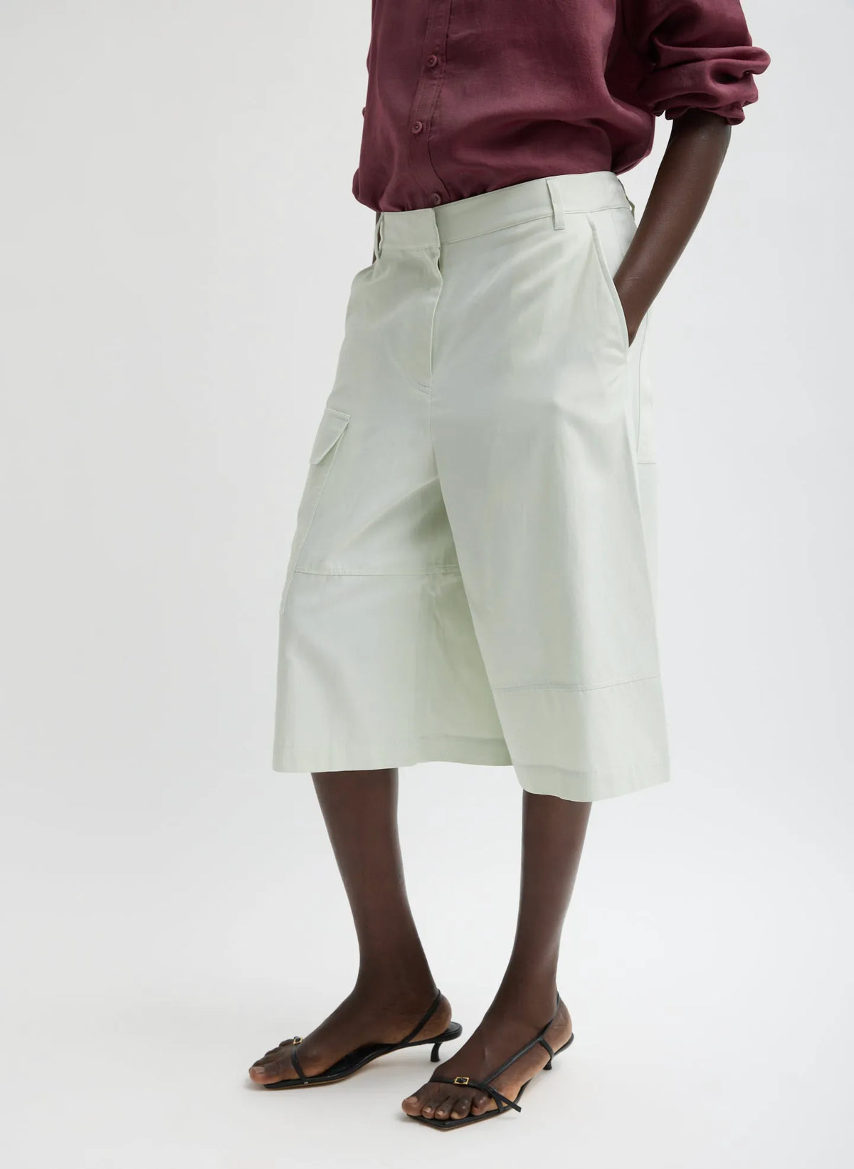 Drapey Suiting Cargo Short
