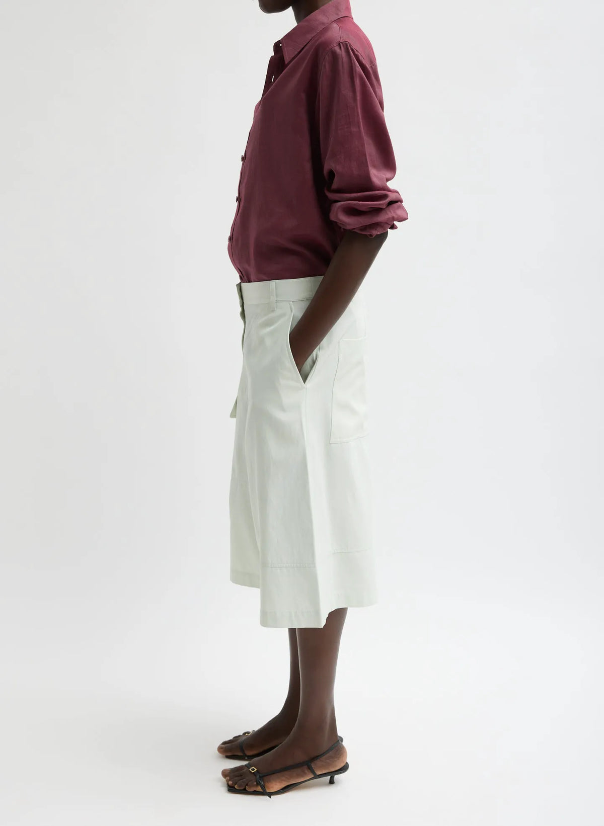 Drapey Suiting Cargo Short