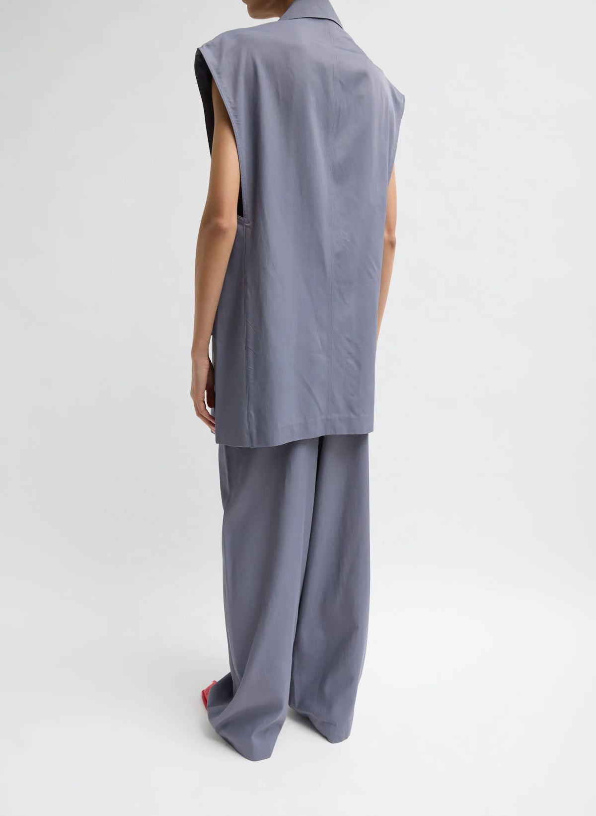 Drapey Suiting Oversized Double Breasted Vest