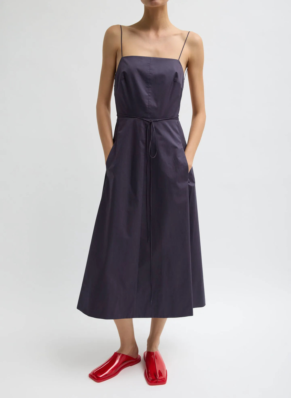 Eco Poplin Strappy Dress