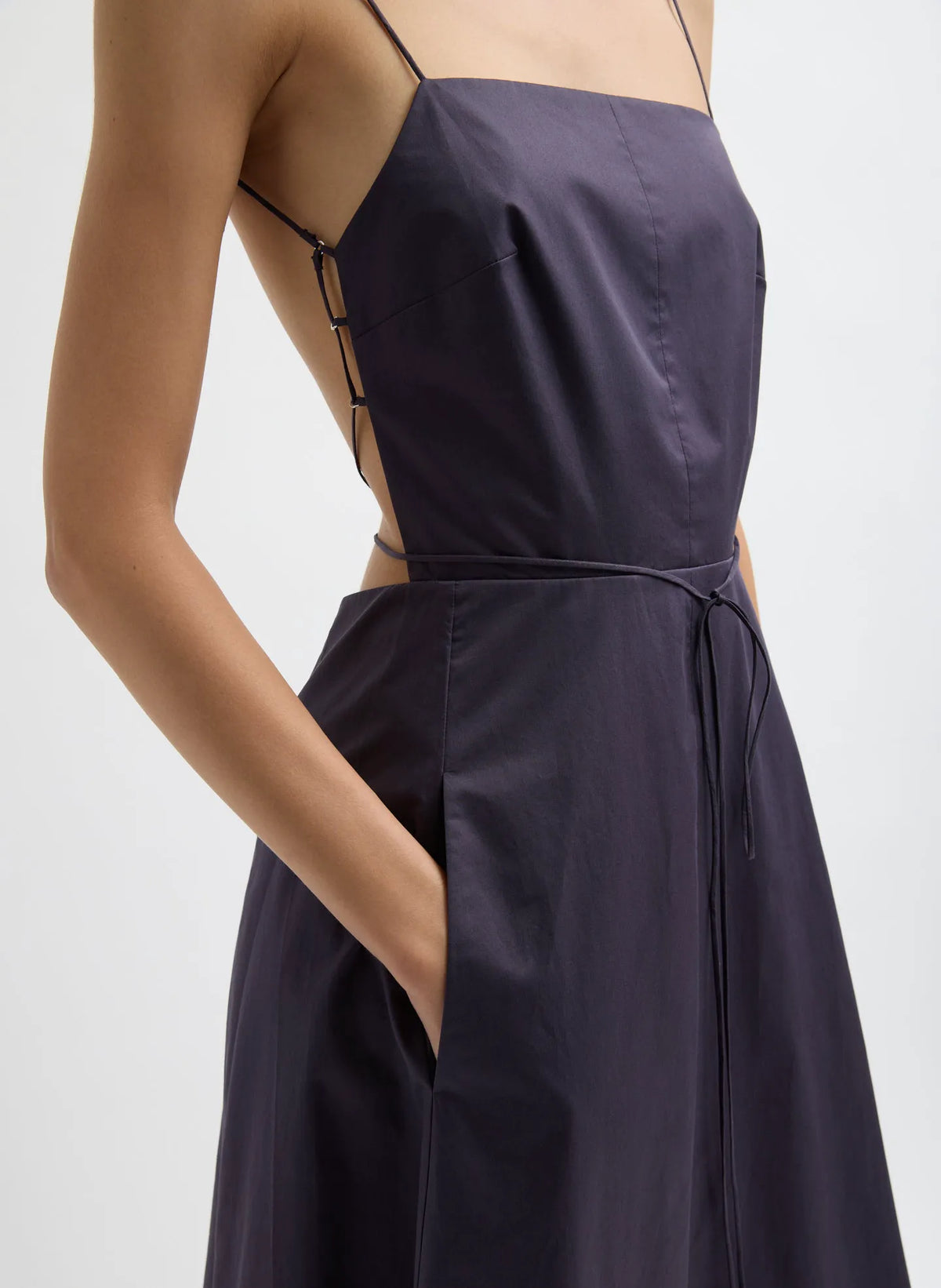 Eco Poplin Strappy Dress