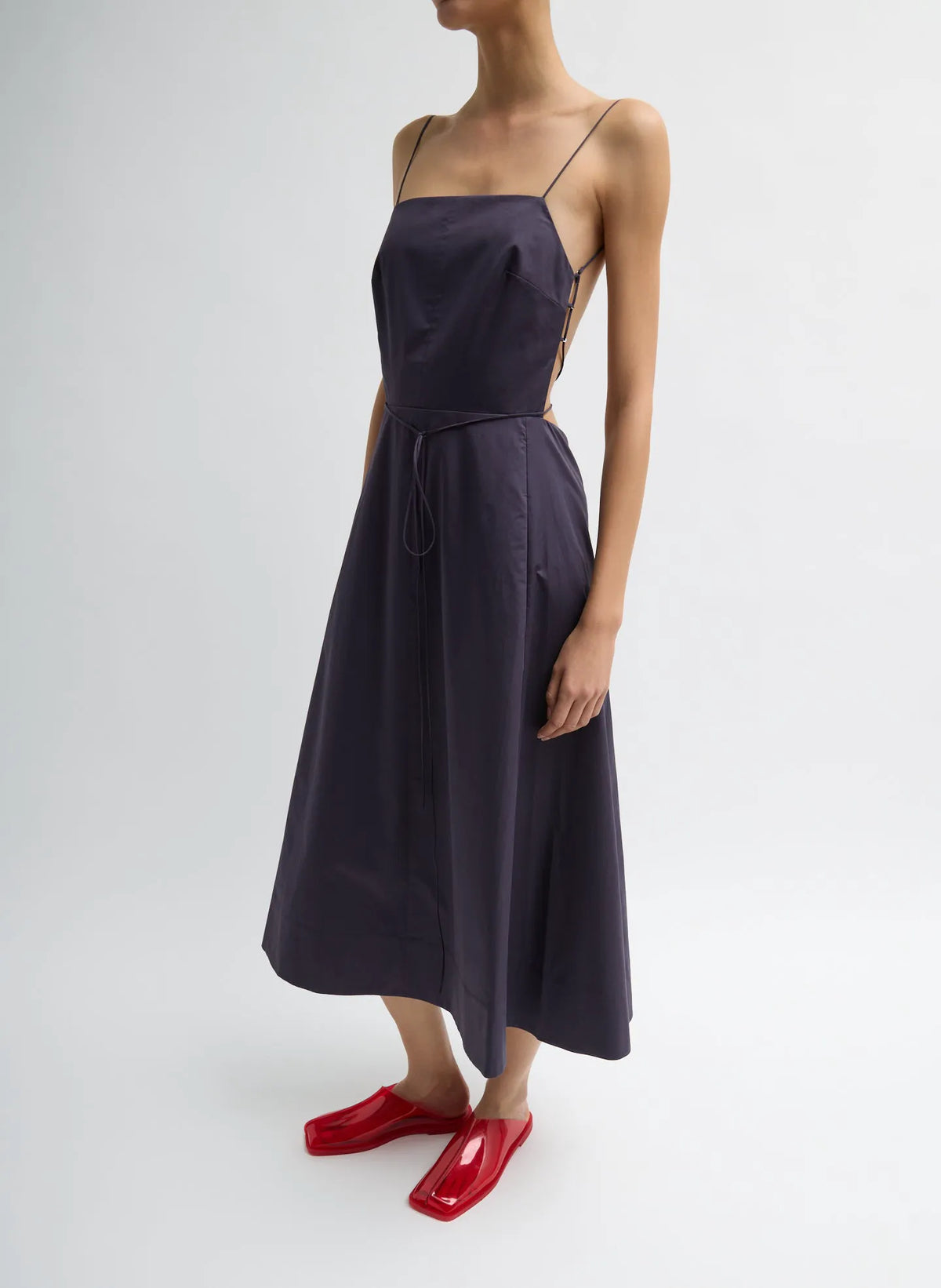 Eco Poplin Strappy Dress