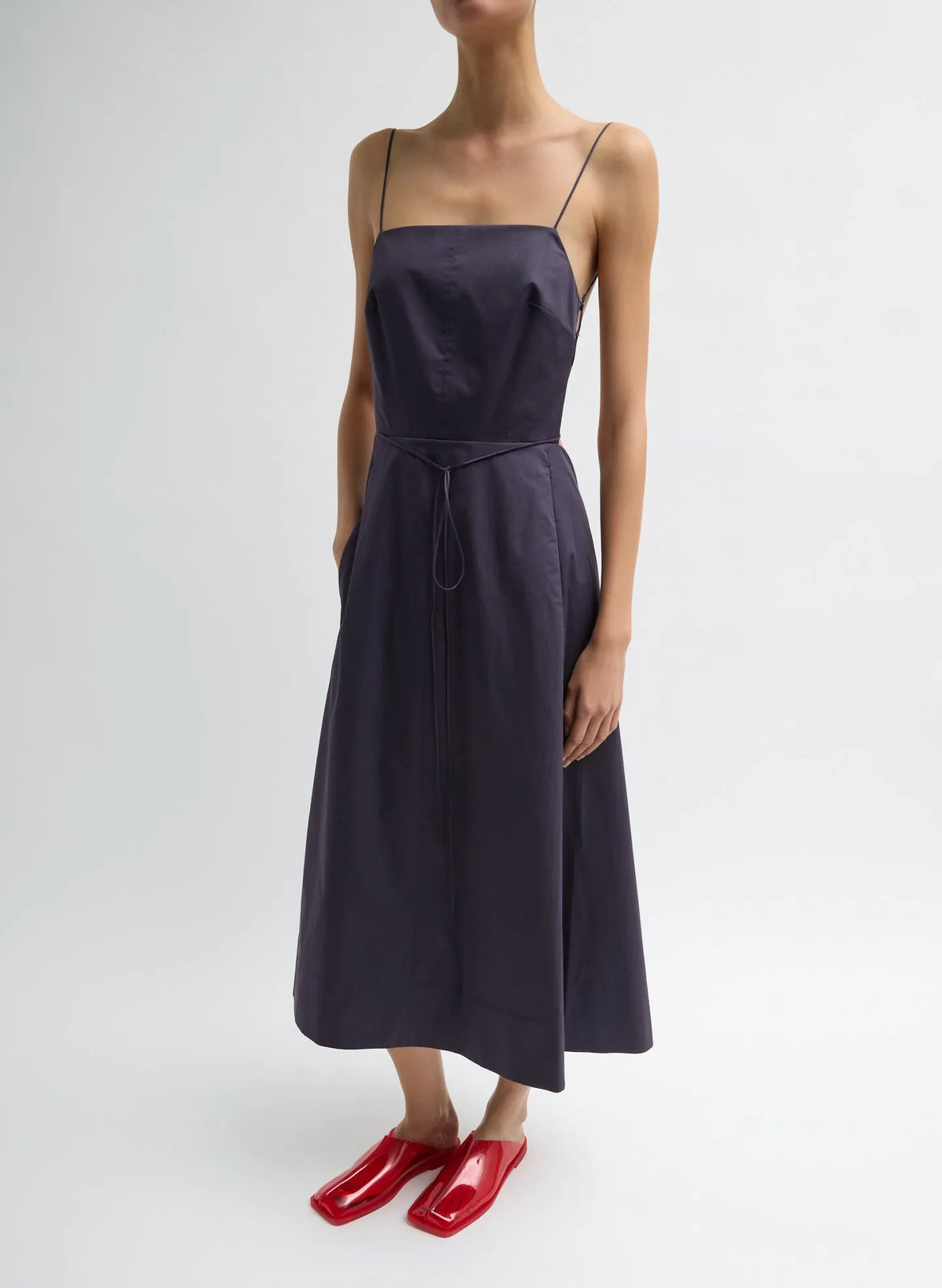 Eco Poplin Strappy Dress
