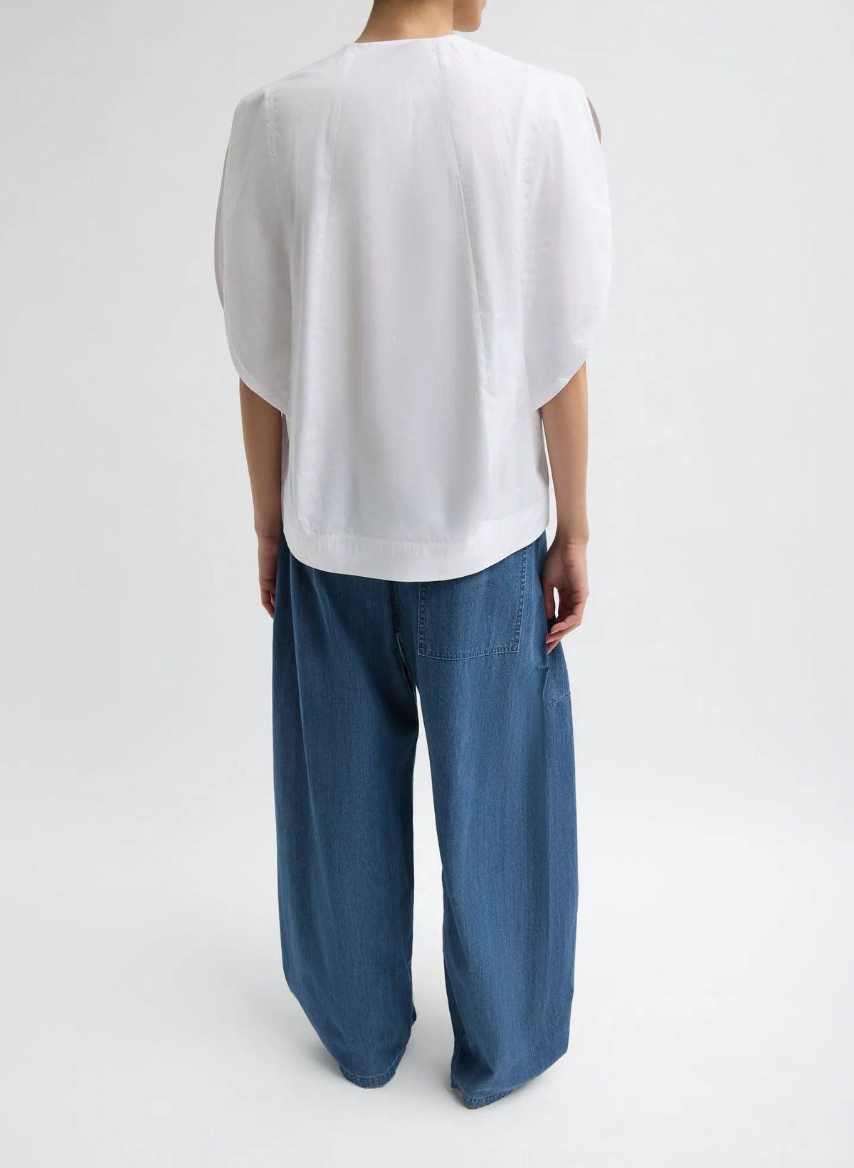 Eco Poplin Balloon Origami Top