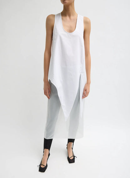 Eco Poplin Tie Front Top