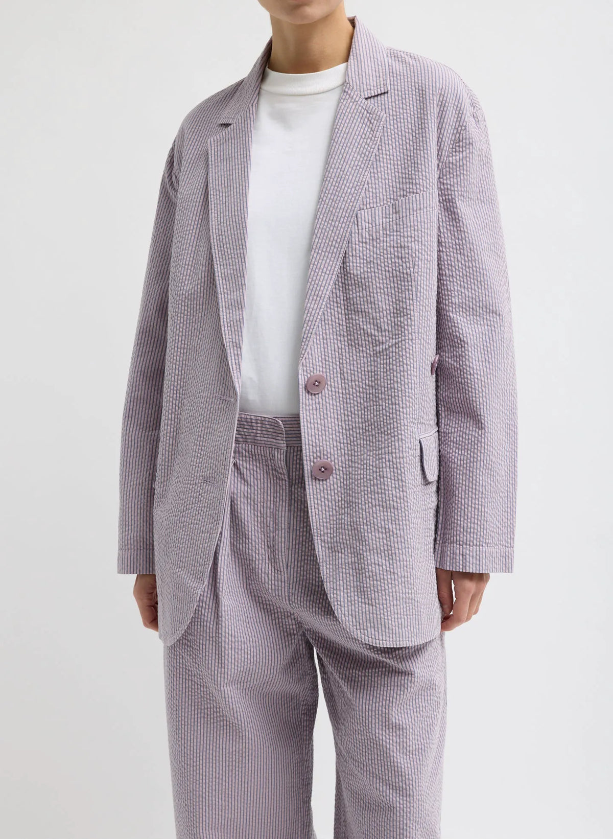 Garment Dyed Seersucker Liam Blazer