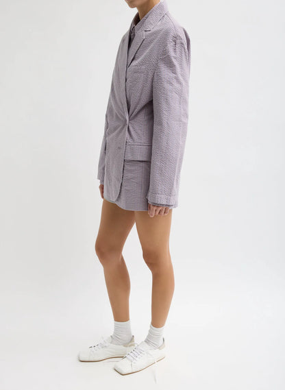 Garment Dyed Seersucker Liam Blazer