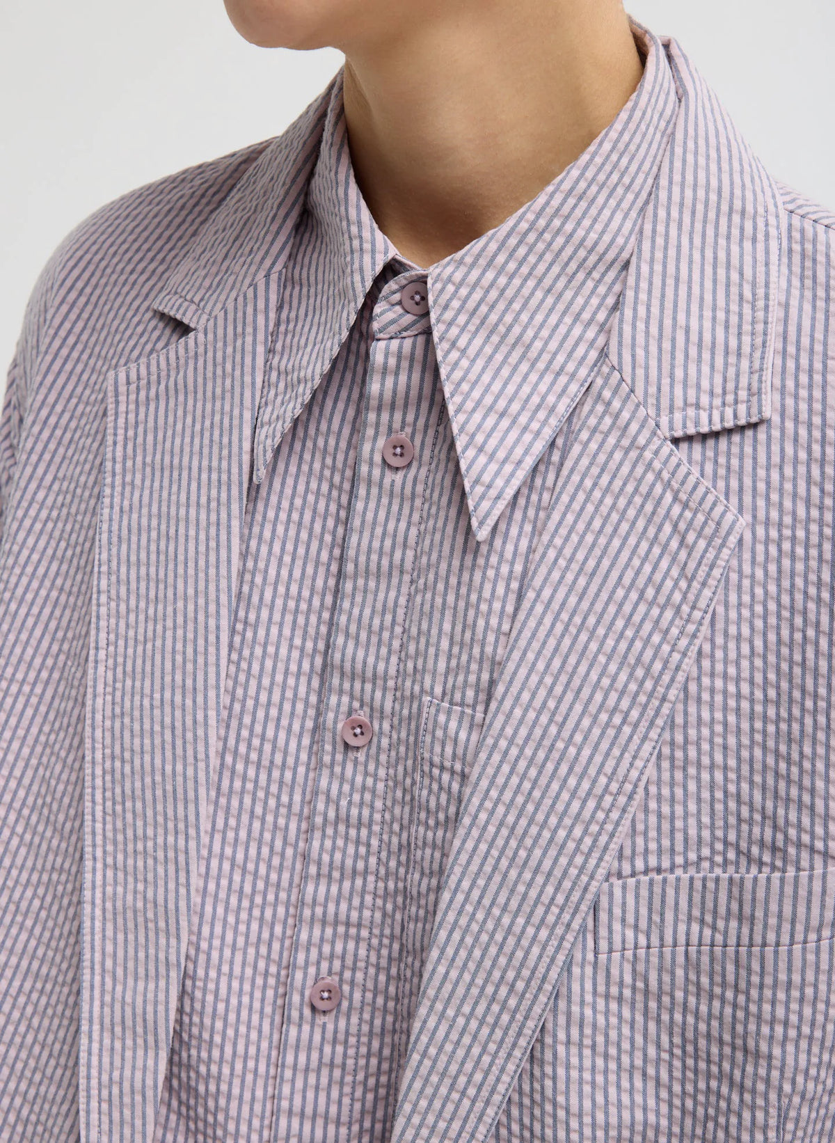 Garment Dyed Seersucker Liam Blazer