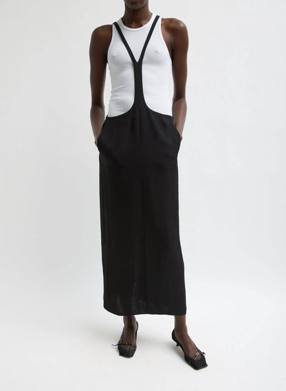 Summer Acetate Crinkle Overall Skirt