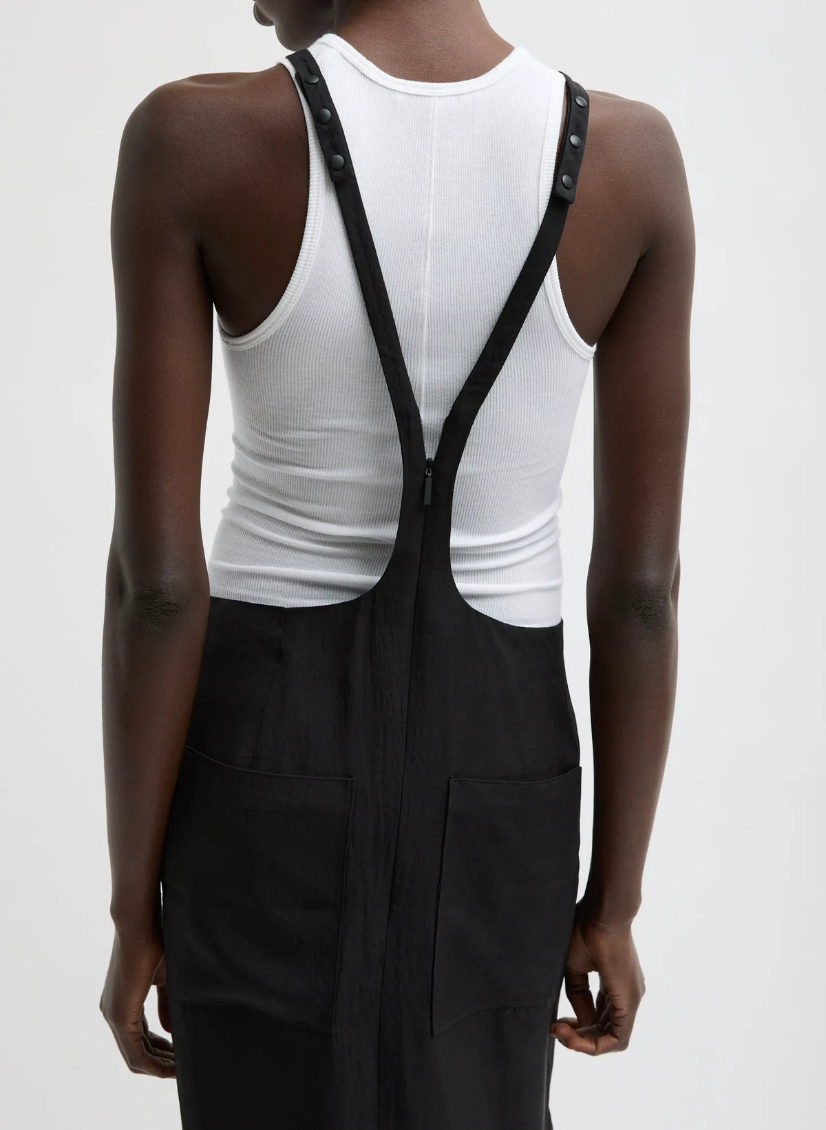 Summer Acetate Crinkle Overall Skirt