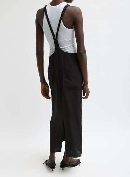 Summer Acetate Crinkle Overall Skirt